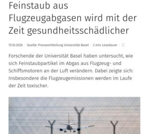 (Ultra-)Feinstaub durch Flugverkehr: Wissenschaft nicht immer eindeutig